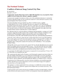 The Portland Tribune Conflicts of Interest