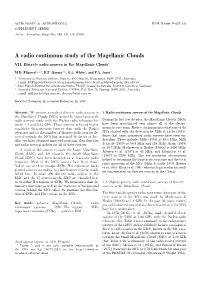 A Radio Continuum Study of the Magellanic Clouds