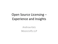 Free and Open Source Software