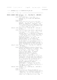 LIST- ******** 06/25/2001 ***** SENTENCE File: E:\TEXTPACK