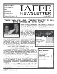 NEWSLETTER Volume 16 Number 2 October 2006