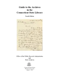 Office of the Public Records Administrator and State Archives