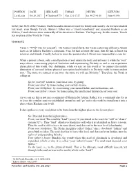 Parashat Lech Lecha, Oct. 28, 2017 Page 1 in the Year 2023 of The