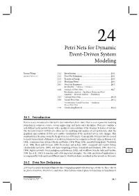 Petri Nets for Dynamic Event-Driven System Modeling