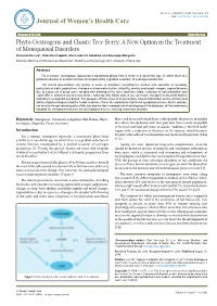 Phyto-Oestrogens and Chaste Tree Berry