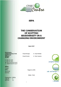 The Conservation of Biodiversity in a Changing Environment
