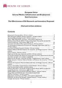 The Effectiveness of EU Research and Innovation Proposals