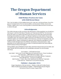 Child Welfare Practices for Cases with Child Sexual Abuse This Is the First Edition of Child Welfare Practices for Cases with Child Sexual Abuse