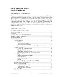 Omak Airport ALP Report