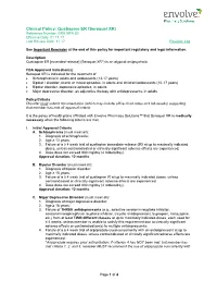 Seroquel XR) Reference Number: ERX.NPA.50 Effective Date: 01.11.17 Last Review Date: 11.17 Revision Log