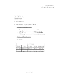 Session 4 (“Leviticus”)