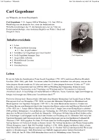 Carl Gegenbaur – Wikipedia