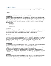 8 Lecture 1 Introduction to the Class Diagram