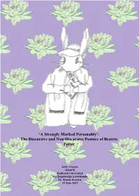 A Strongly Marked Personality’: the Discursive and Non-Discursive Posture of Beatrix Potter