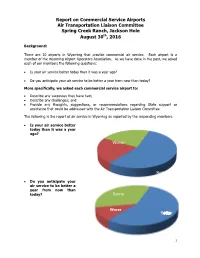 Better Worse Same Better Same Report on Commercial Service