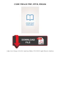 Code Triage PDF Book