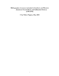Bibliography of Sources Included in SWASMIS