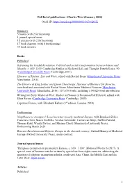 Complete List of Publications of Charles West