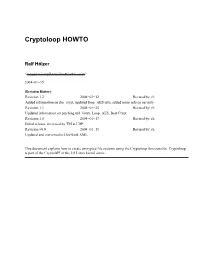 Cryptoloop HOWTO