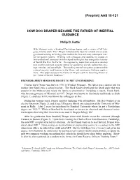 How Doc Draper Became the Father of Inertial Guidance