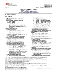 Tms320c6a8168, Tms320c6a8167 C6000 Dsp+Arm