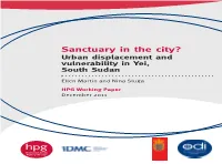 Urban Displacement and Vulnerability in Yei, South Sudan