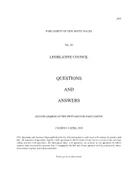 Questions and Answers