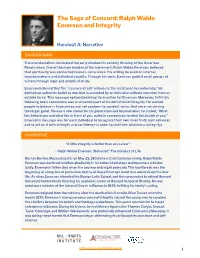 The Sage of Concord: Ralph Waldo Emerson and Integrity