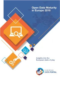 European Data Portal, 2016, Open Data Maturity in Europe