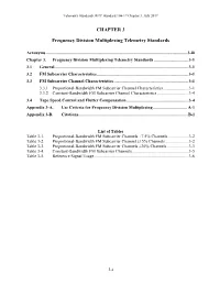 Frequency Division Multiplexing Telemetry Standards