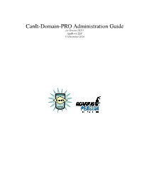 Canit-Domain-PRO Administration Guide for Version 10.2.9 Appriver, LLC 11 December 2020 2
