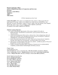 LIT-226 Introduction to the Novel
