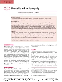 Myocarditis and Cardiomyopathy