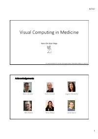 Visual Computing in Medicine