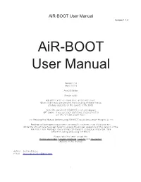 Air-BOOT User Manual Version 1.1.2
