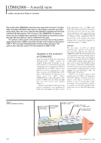 CDMA2000—A World View