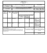 FORM 11A Designated Location Identity