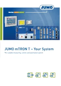 JUMO Mtron T – Your System the Scalable Measuring, Control, and Automation System