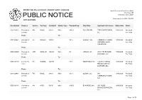 Public Notice &gt;&gt; Licensing and Management System Admin &gt;&gt;