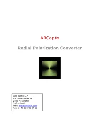 Radial Polarization Converter