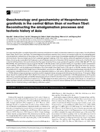 RESEARCH Geochronology and Geochemistry Of