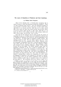 Thè Laws of Demetrius of Phalerum and Their Guardians