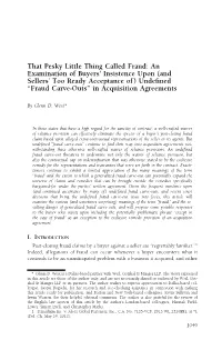 That Pesky Little Thing Called Fraud: an Examination of Buyers