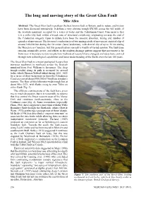 The Long and Moving Story of the Great Glen Fault