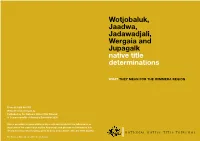 Wotjobaluk, Jaadwa, Jadawadjali, Wergaia and Jupagalk Native Title