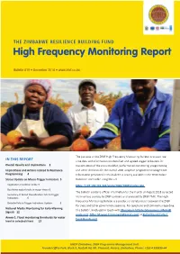 High Frequency Monitoring Report Bulletin #19 | December 2018