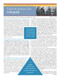 Labor Relations Law UPDATE