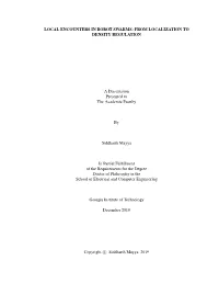 Local Encounters in Robot Swarms: from Localization to Density Regulation
