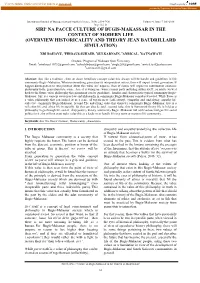 Siri' Na Pacce Culture of Bugis-Makassar in the Context of Modern Life (Overview Historicality and Theory Jean Baudrillard Simulation)