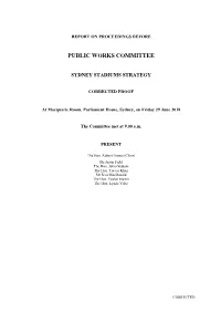 Transcript of Today's Hearing Will Be Placed on the Committee's Website When It Becomes Available